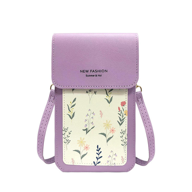 2023 new touch screen mobile phone bag women one shoulder messenger bag small mini print 2023 new touch screen mobile phone bag women one shoulder messenger bag small mini print